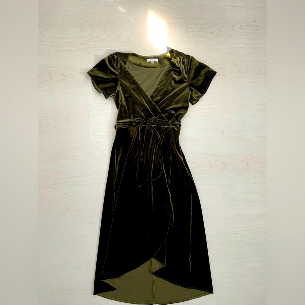 Lucy Paris Green Velvet Dress